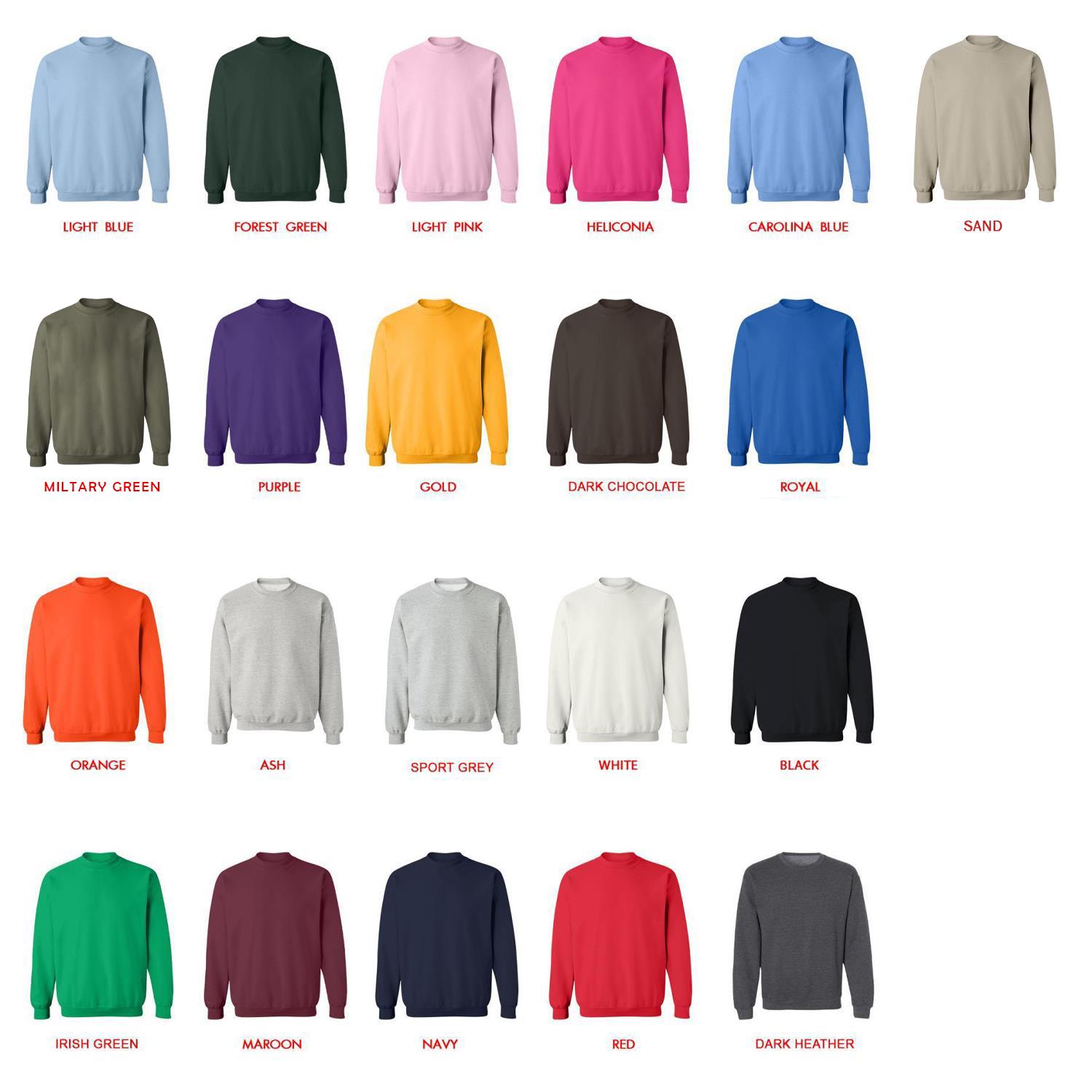 sweatshirt color chart - Kaiju No. 8 Store