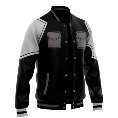 Anti Kaiju Defense Force KN8 Varsity Jacket F LEFT Mockup - Kaiju No. 8 Store