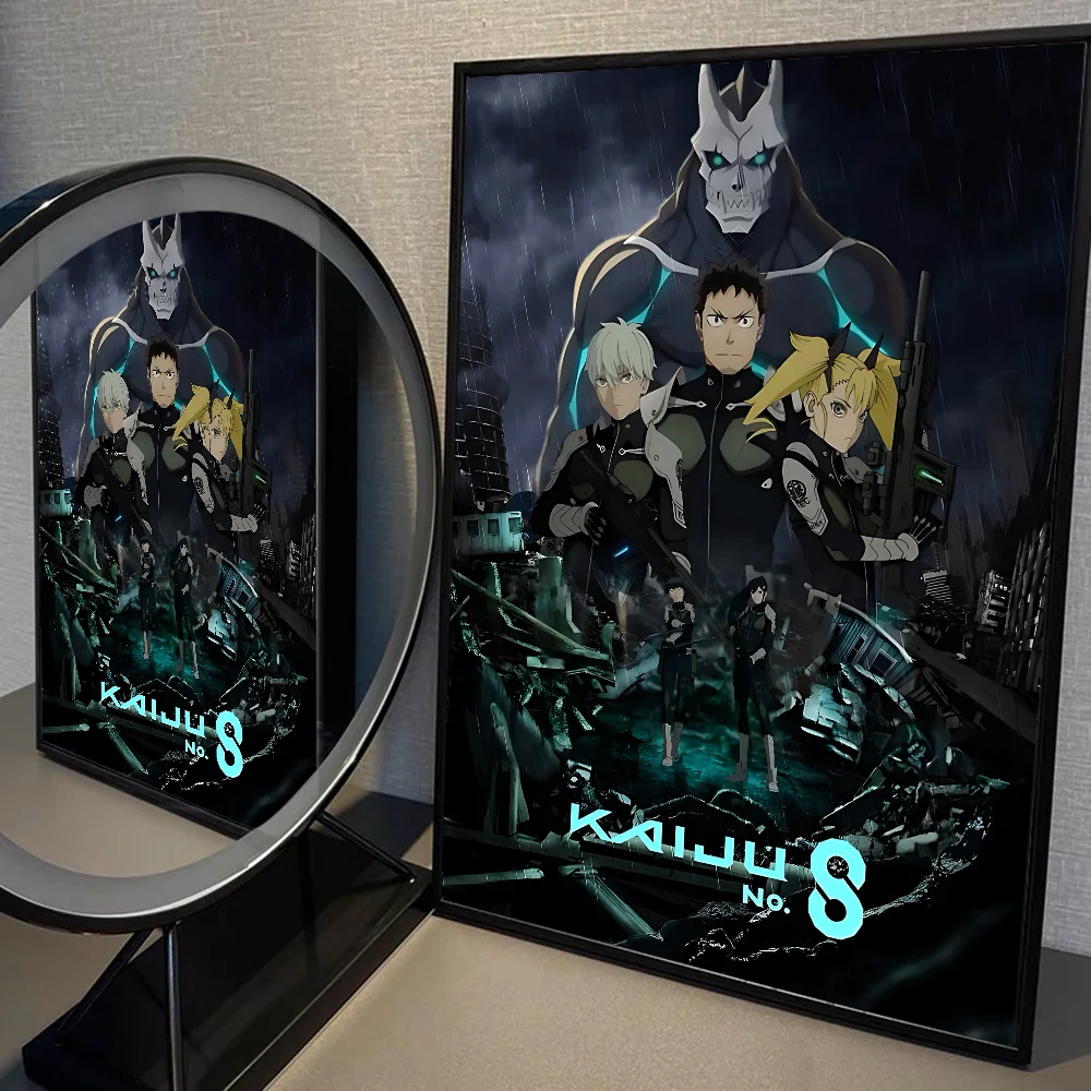 Kaiju No.8  Kafka with Reno And Kikoru  Wall Art