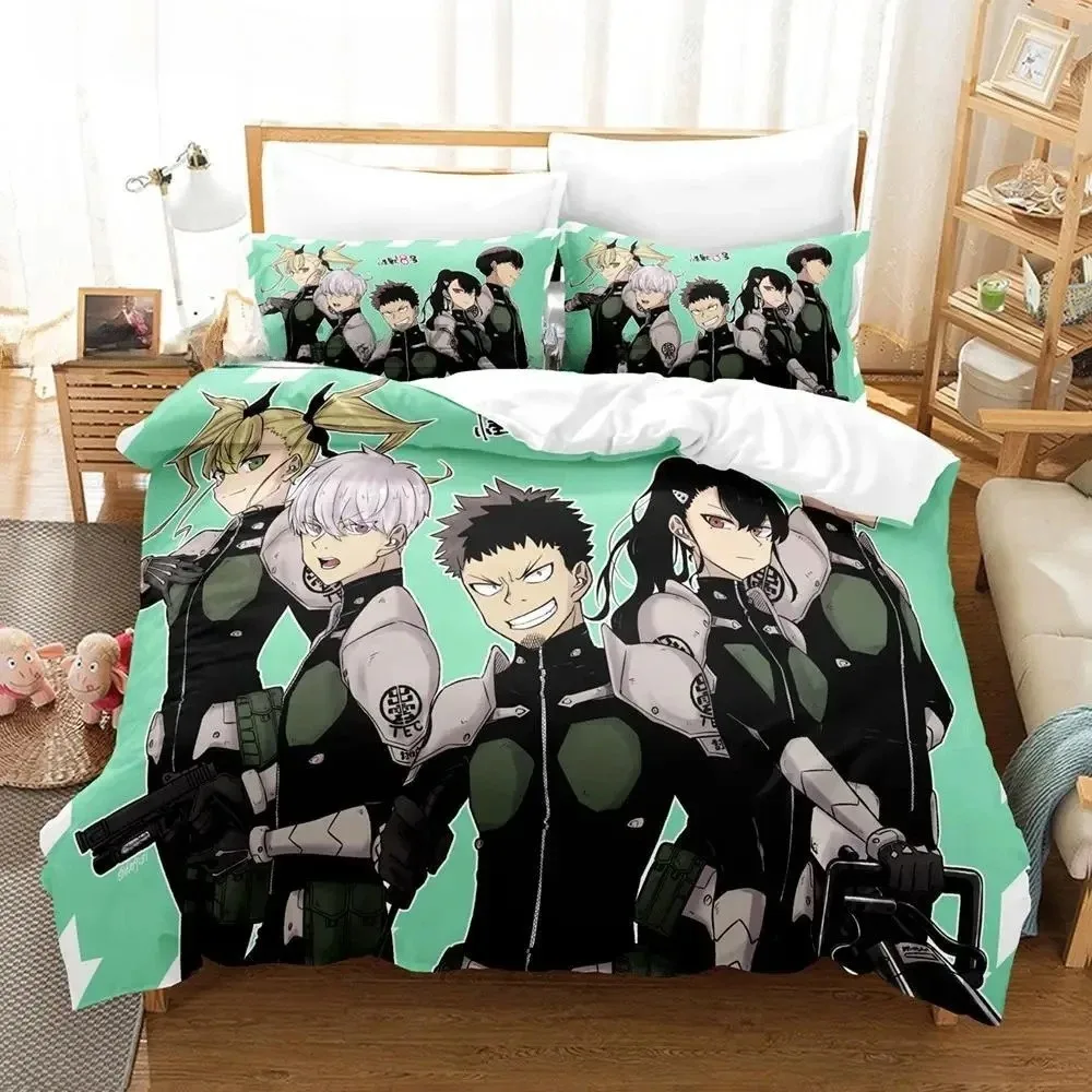 Kaiju No 8 Kafka Hibino With His Team Bedding Set
