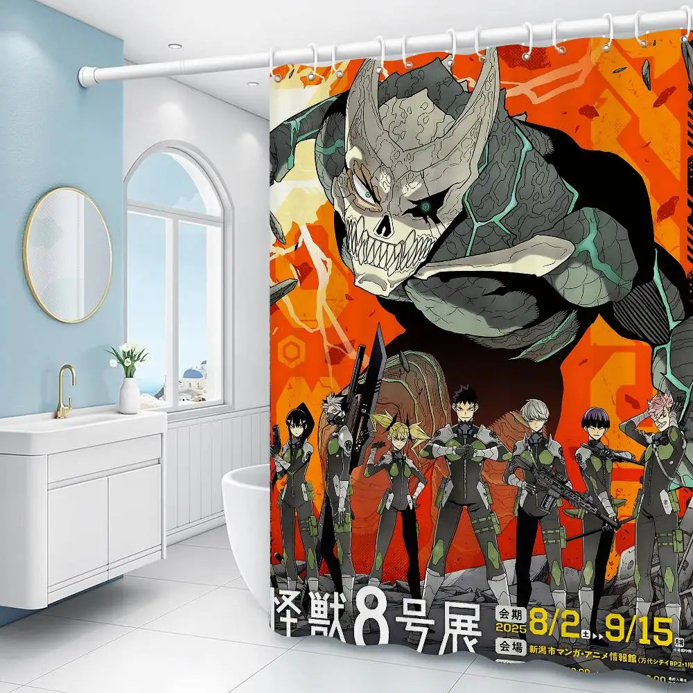 Anime Kaiju No.8 Movie On  Shower Curtain