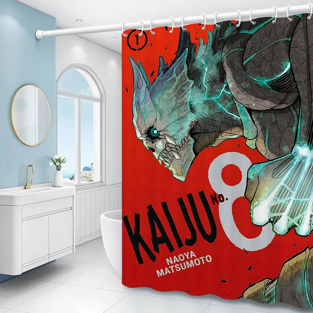 Anime Kaiju No.8 Primal Rage Shower Curtain