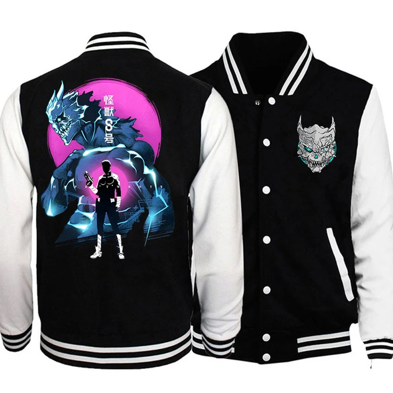 Kaiju No. 8 Dark Shadow Baseball Jacket