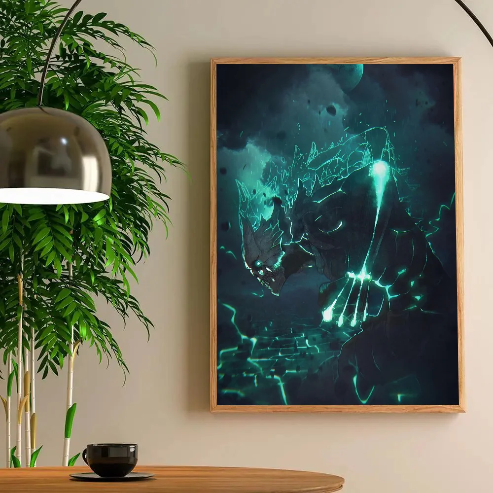 Anime Kaiju No 8 Dark Warrior Wall Art