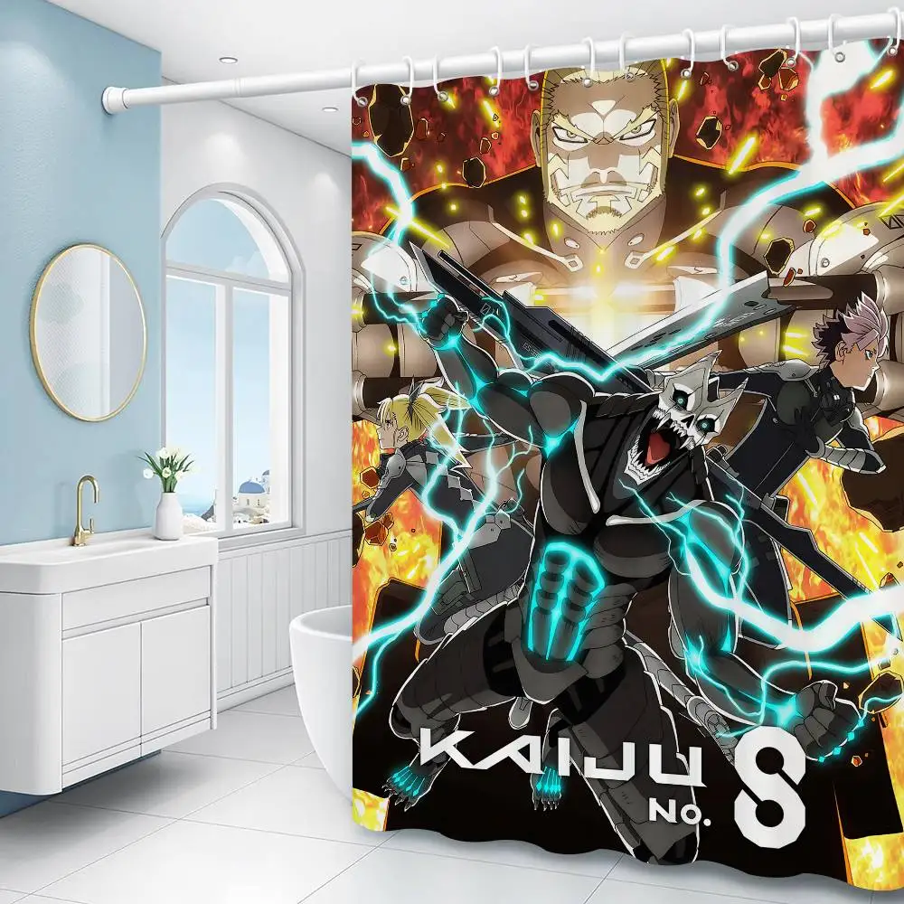 Stormbringer Anime Kaiju No.8 Shower Curtain