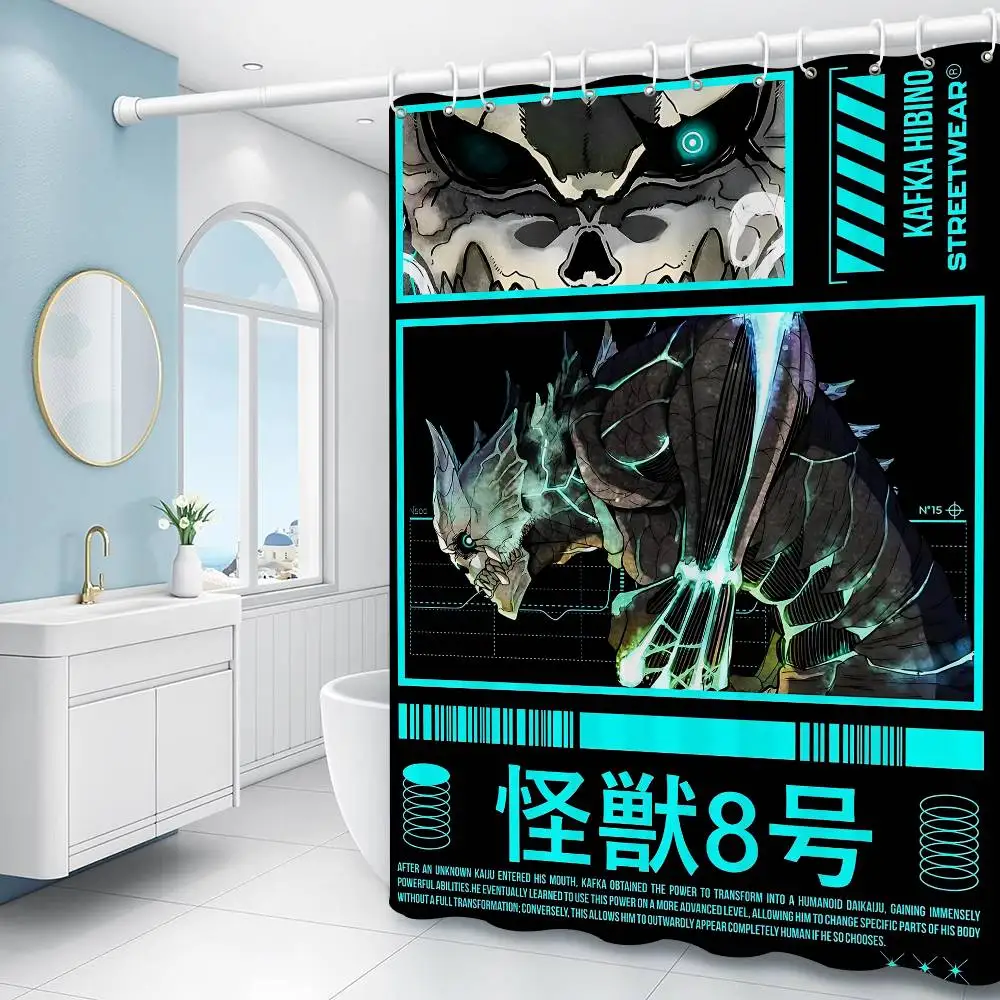 Anime Kaiju No.8 Streetwear  Shower Curtain