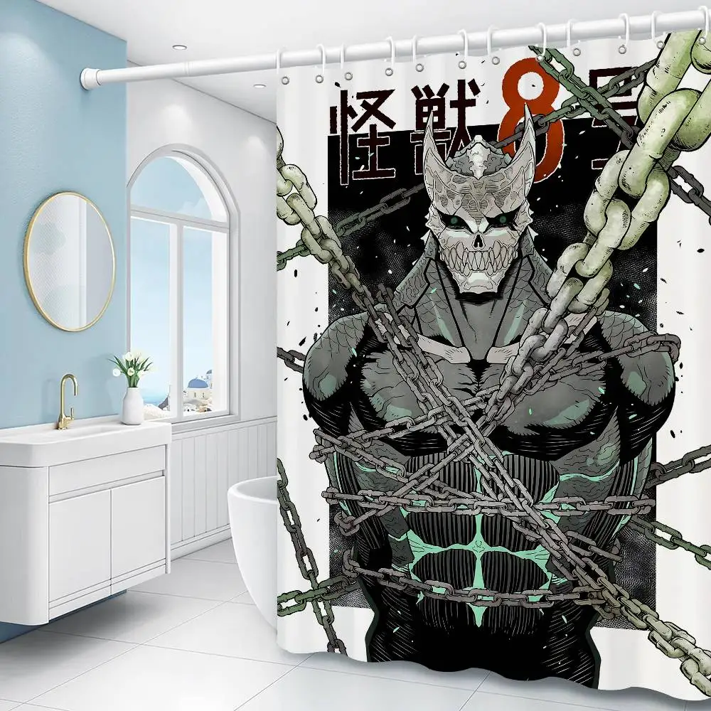 Anime Kaiju No.8 Sad Kafka Hibino Shower Curtain