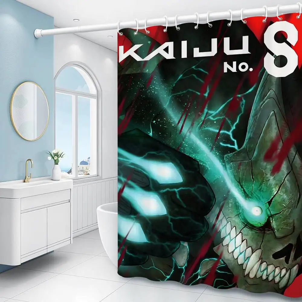 Anime Kaiju No.8 Kafka Monster Vibe Shower Curtain