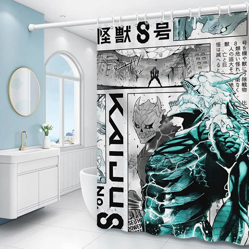 Fearsome Monster Kafka Anime Kaiju No.8 Shower Curtain