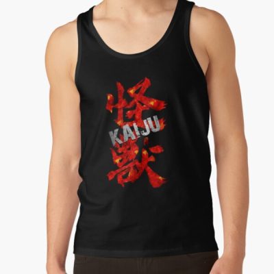 Monster Kaiju Kanji In Fire Tank Top