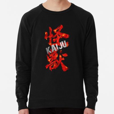 Monster Kaiju Kanji In Fire Sweatshirt