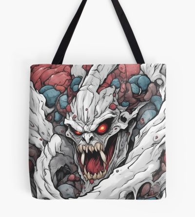 Kaiju No. 8 Red-eyed Monster Illustration Tote Bag