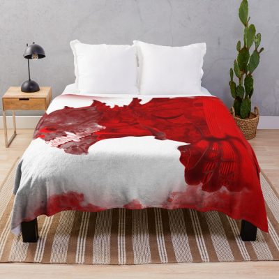 Kaiju No. 8 Kafka Hibino Red Design Throw Blanket