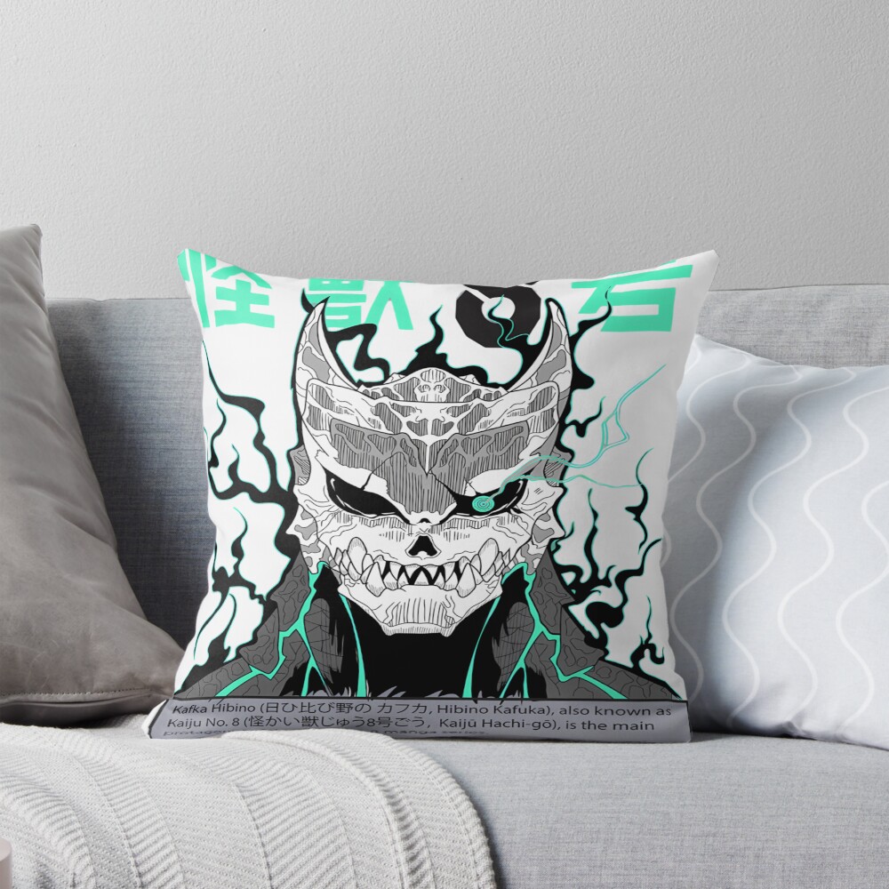 Kaiju No. 8 Kafka Hibino Art Throw Pillow