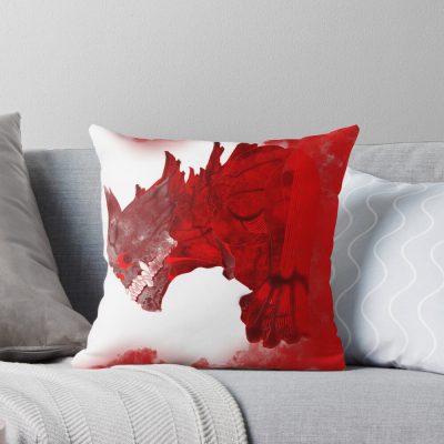 Kaiju No. 8 Kafka Hibino Red Design Throw Pillow